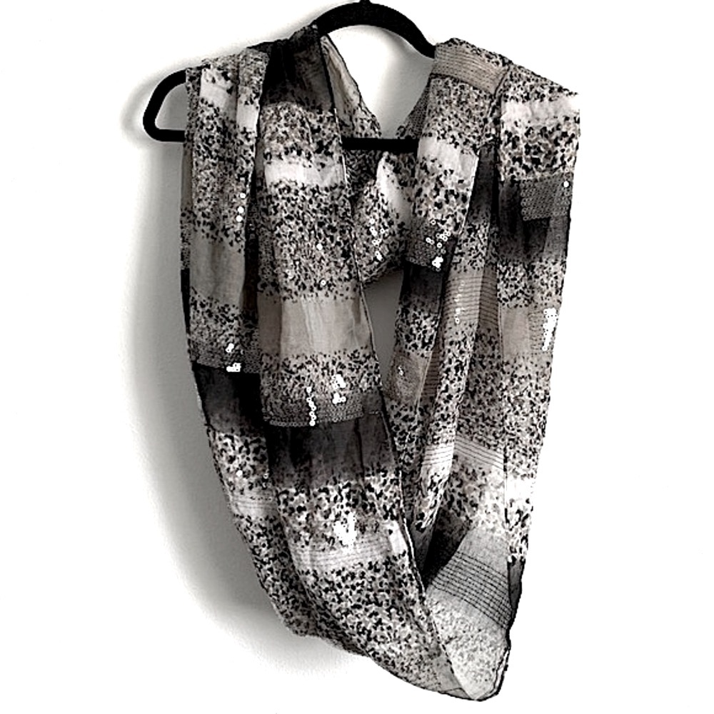 BCBGeneration Sequin Embellished Infinity Scarf